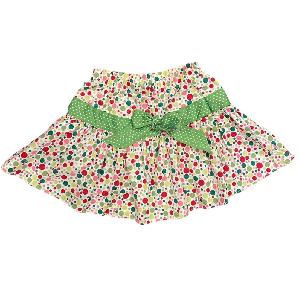 Hannah Kate polka dot skirt with bow girls size 5